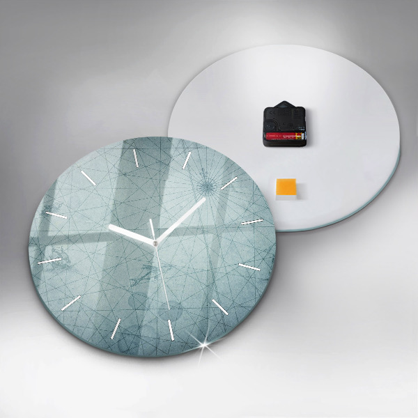 Pendule murale ronde Carte ancienne