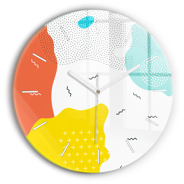 Pendule murale ronde Abstraction POP
