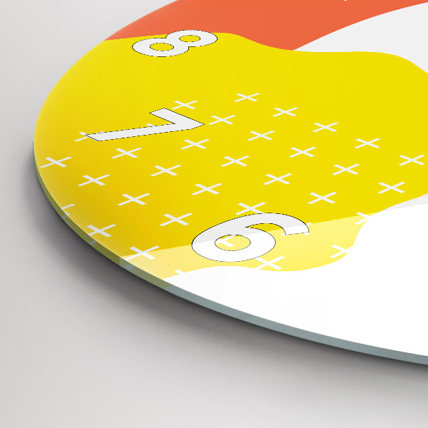 Pendule murale ronde Abstraction POP