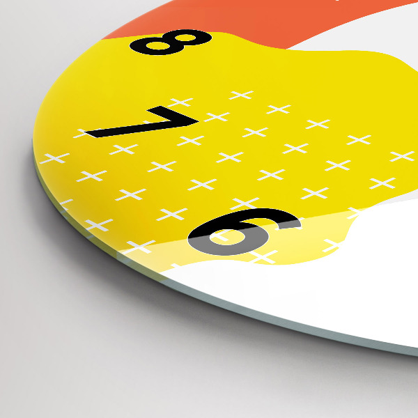 Pendule murale ronde Abstraction POP