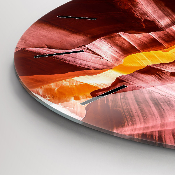 Pendule murale ronde Canyon de sable