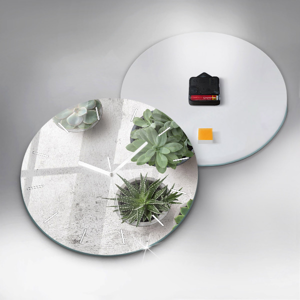 Pendule murale ronde Plantes ornementales
