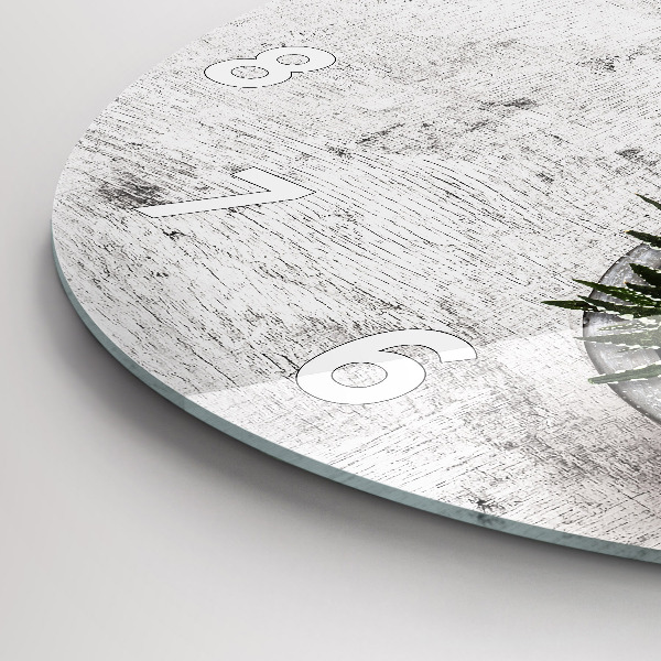 Pendule murale ronde Plantes ornementales