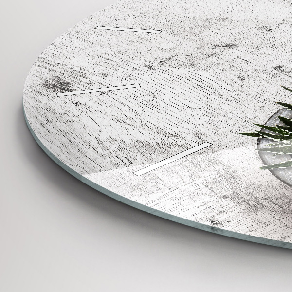 Pendule murale ronde Plantes ornementales