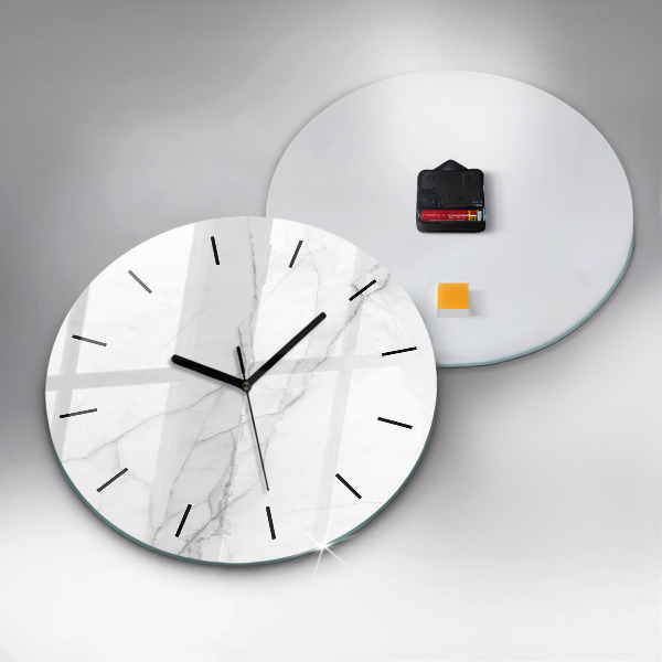 Pendule murale ronde Marbre décoratif