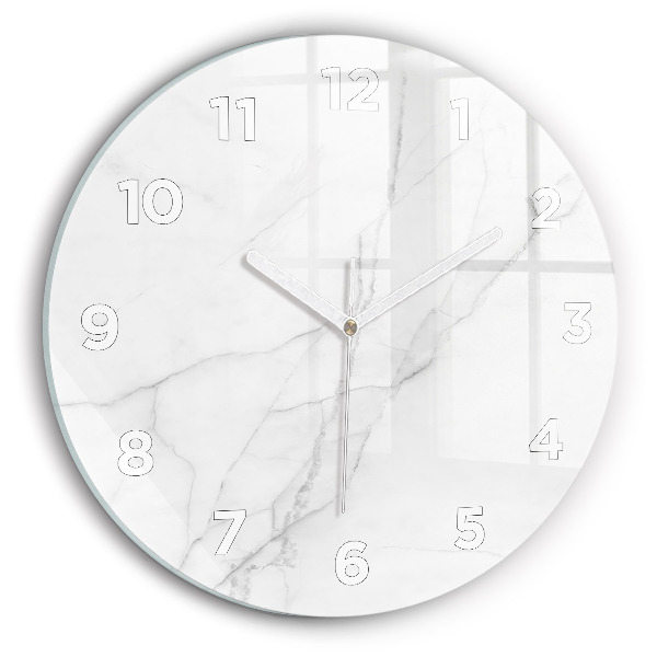 Pendule murale ronde Marbre décoratif