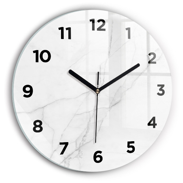 Pendule murale ronde Marbre décoratif