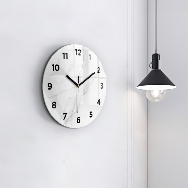 Pendule murale ronde Marbre décoratif