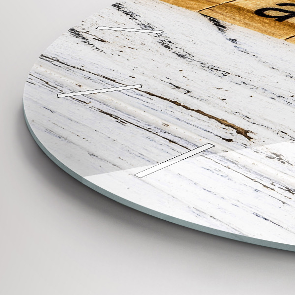 Horloge ronde 'L''inscription Famille'