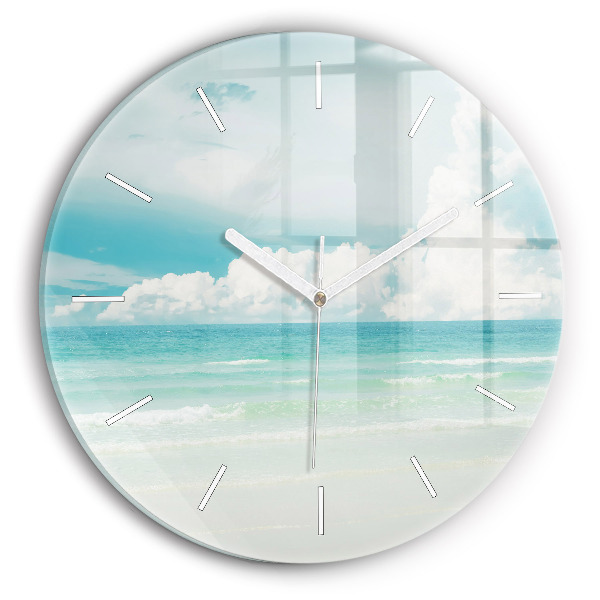 Horloge ronde Paysage marin