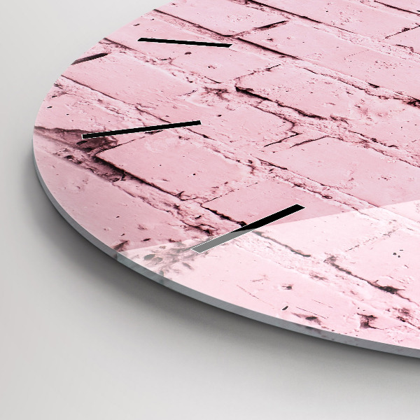 Horloge ronde Mur de briques