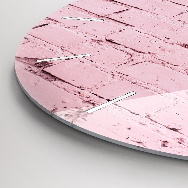 Horloge ronde Mur de briques