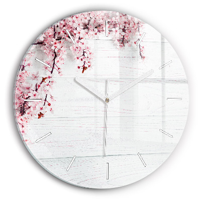 Horloge ronde Fleurs de printemps
