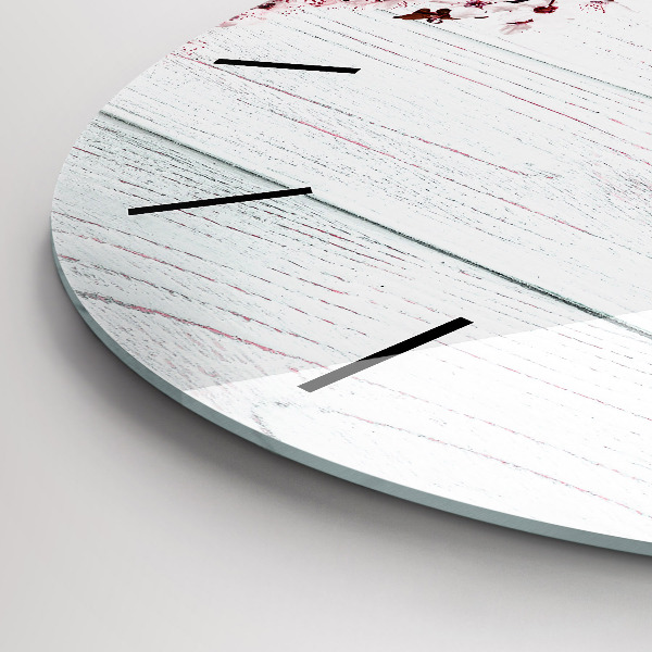Horloge ronde Fleurs de printemps