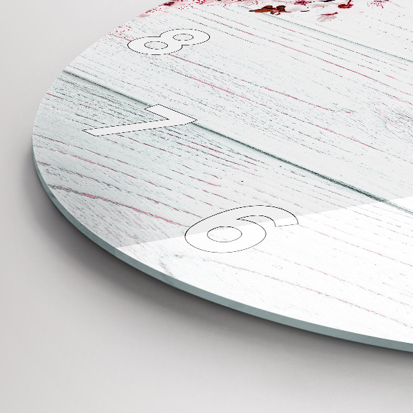 Horloge ronde Fleurs de printemps