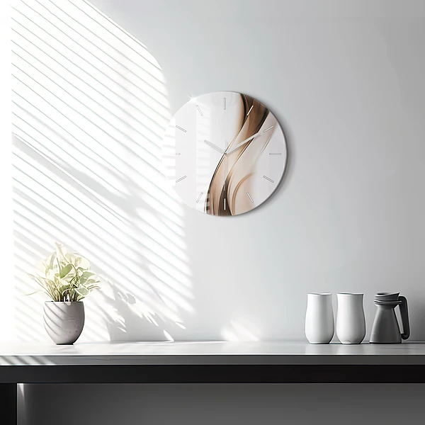 Horloge ronde 'Ligne d''abstraction'