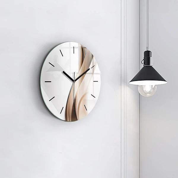 Horloge ronde 'Ligne d''abstraction'