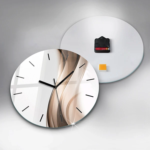 Horloge ronde 'Ligne d''abstraction'