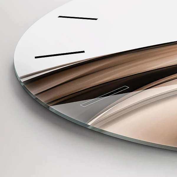 Horloge ronde 'Ligne d''abstraction'