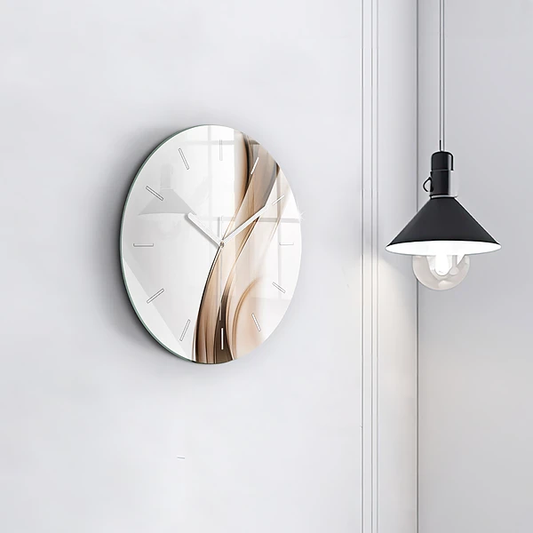 Horloge ronde 'Ligne d''abstraction'