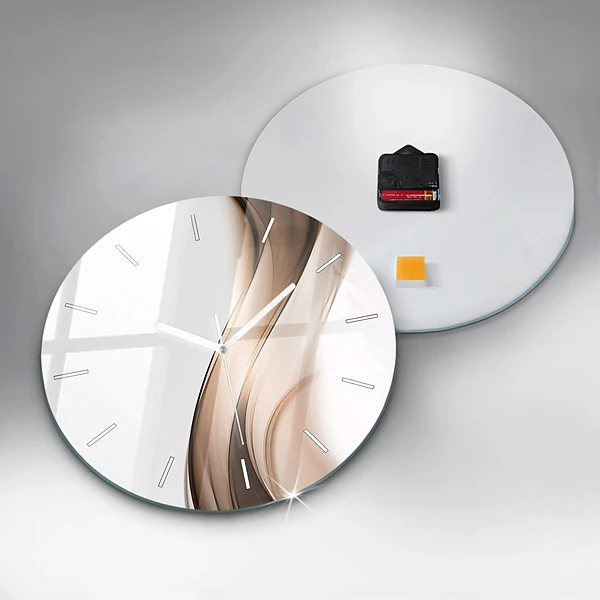 Horloge ronde 'Ligne d''abstraction'