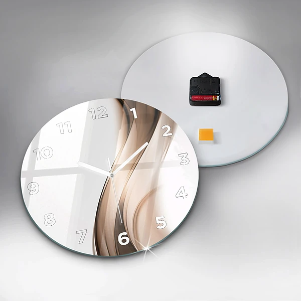 Horloge ronde 'Ligne d''abstraction'