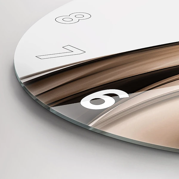 Horloge ronde 'Ligne d''abstraction'