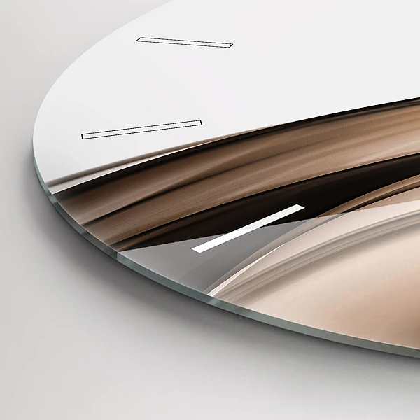 Horloge ronde 'Ligne d''abstraction'