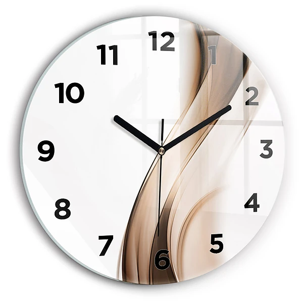 Horloge ronde 'Ligne d''abstraction'