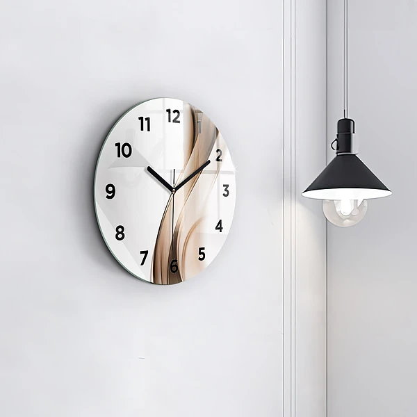 Horloge ronde 'Ligne d''abstraction'