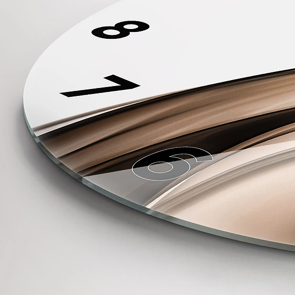 Horloge ronde 'Ligne d''abstraction'