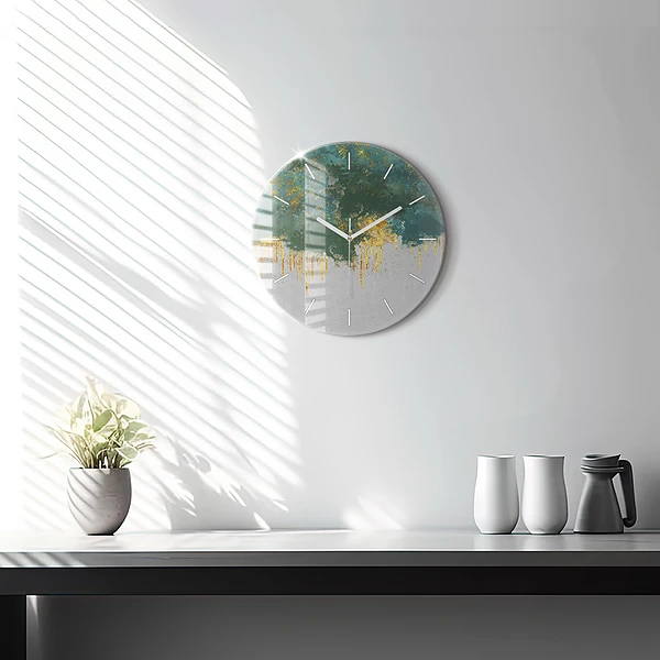 Horloge ronde Motif décoratif