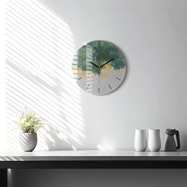 Horloge ronde Motif décoratif
