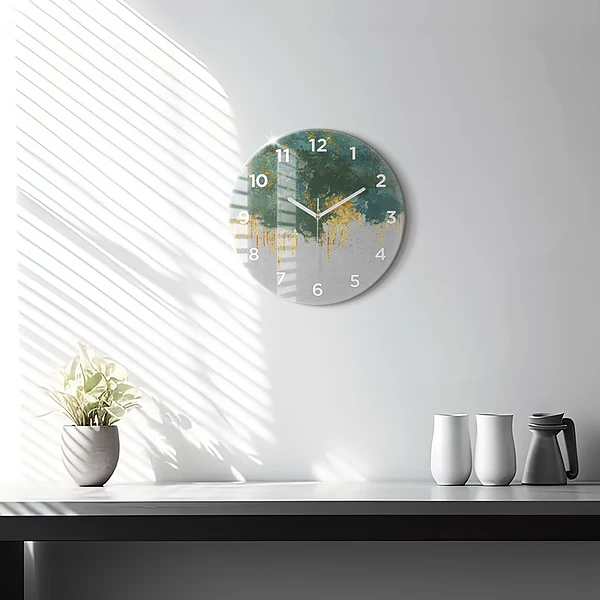 Horloge ronde Motif décoratif