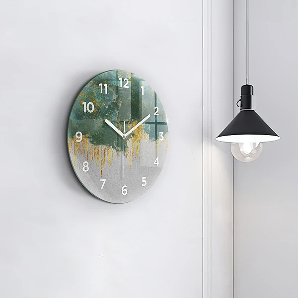Horloge ronde Motif décoratif