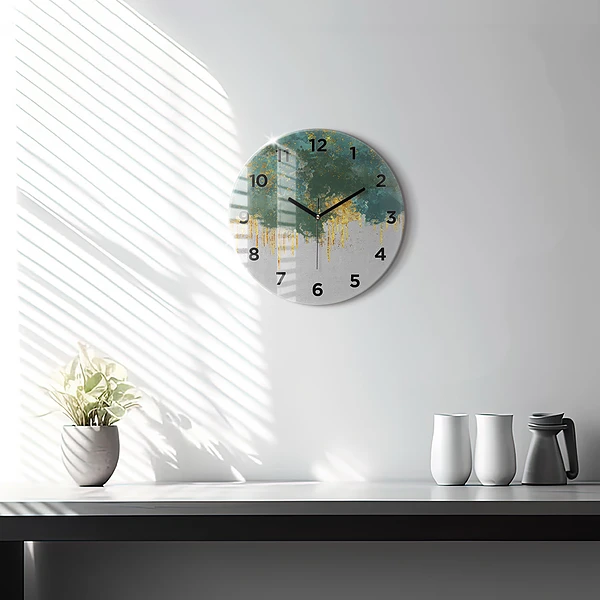 Horloge ronde Motif décoratif