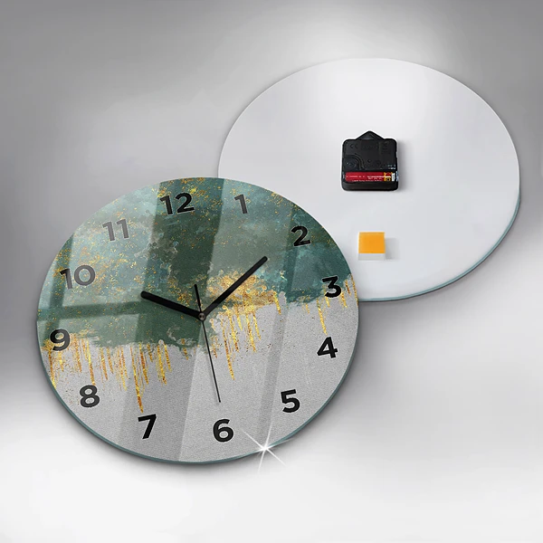 Horloge ronde Motif décoratif