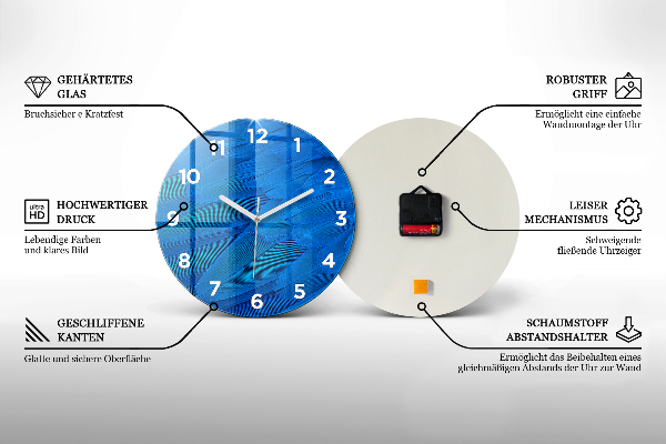 Horloge ronde 'Bonjour l''été !'