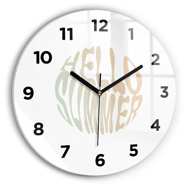 Horloge ronde 'Bonjour l''été !'