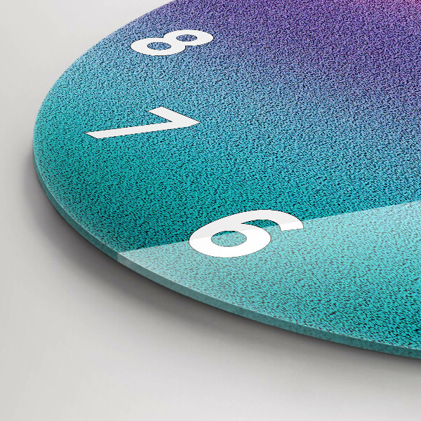 Horloge ronde Motif dégradé