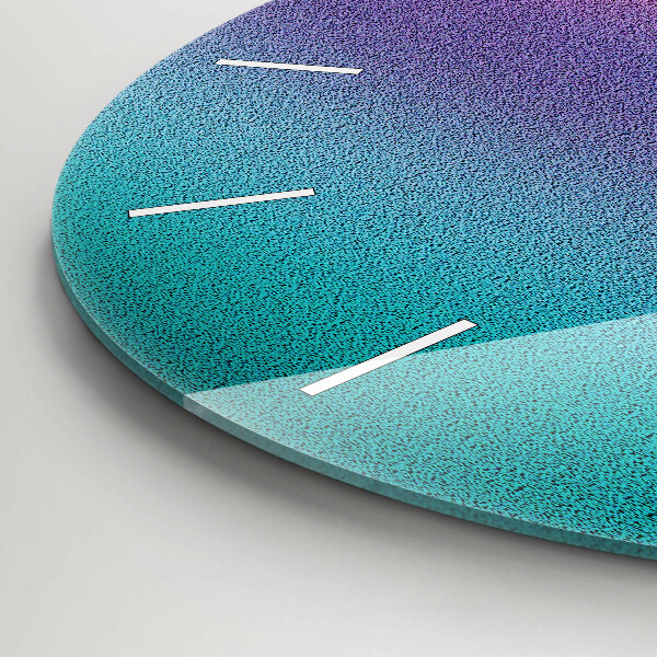 Horloge ronde Motif dégradé