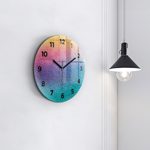 Horloge ronde Motif dégradé