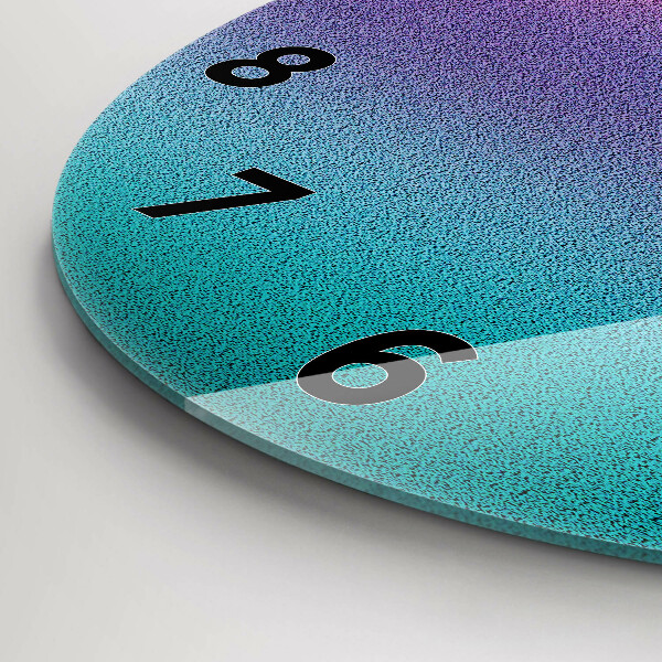 Horloge ronde Motif dégradé