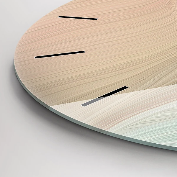 Horloge ronde Abstraction des vagues