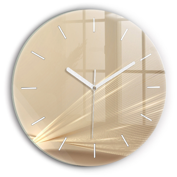 Pendule murale ronde Lumière abstraite