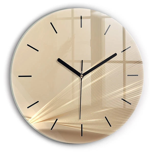 Pendule murale ronde Lumière abstraite