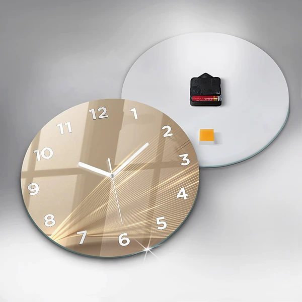 Pendule murale ronde Lumière abstraite