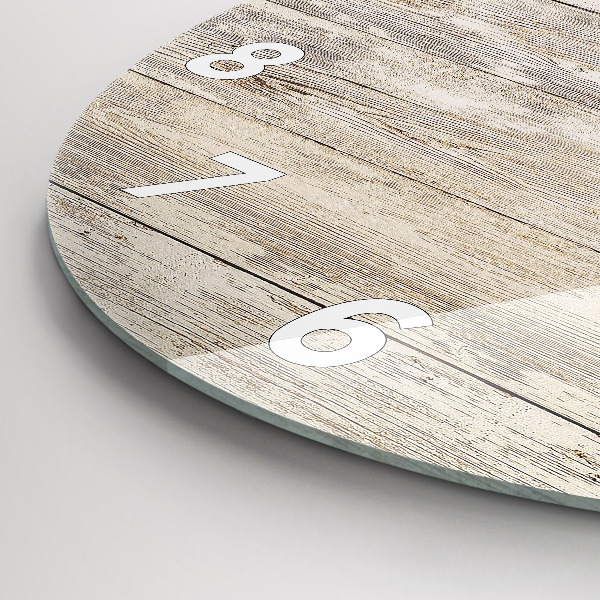 Pendule murale ronde Panneaux en bois