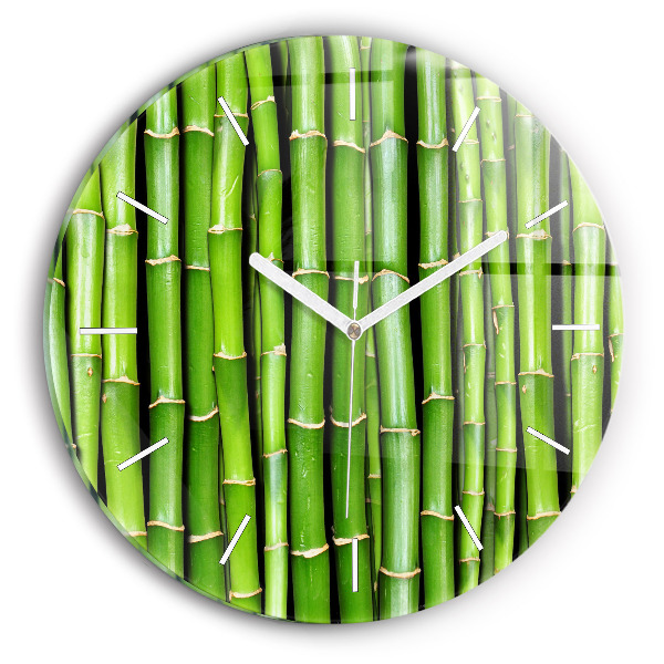 Horloge ronde Bambou asiatique