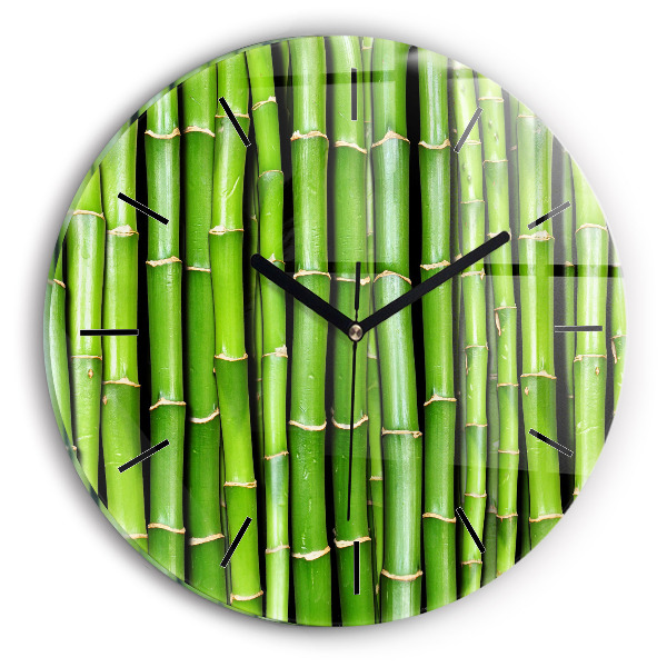 Horloge ronde Bambou asiatique